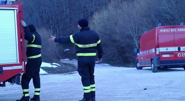 I vigili del fuoco hanno soccorso l'escursionista