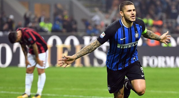 L'Inter si prende derby: Milan ko 3-2 Strepitoso Icardi fa una tripletta