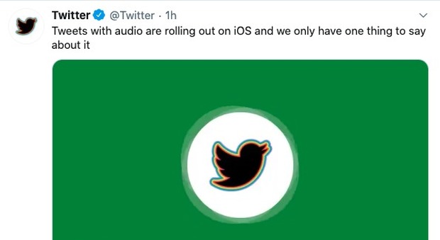 Twitter introduce i tweet audio: «Fino a 140 secondi». Ma il test è solo per iOS