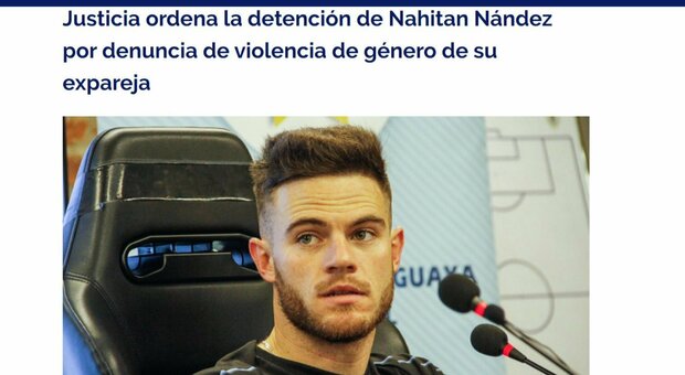 Nahitan Nandez, mandato d'arresto in Uruguay per violenze contro l'ex compagna