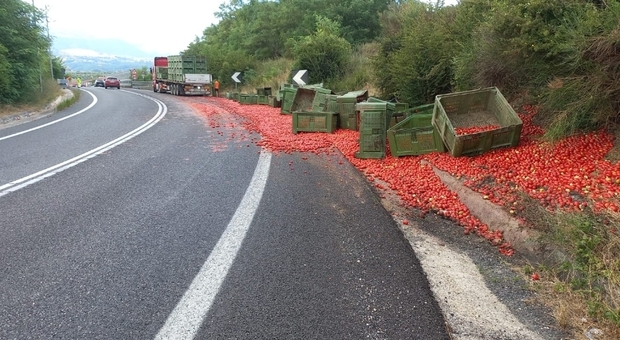 I pomodori in autostrada