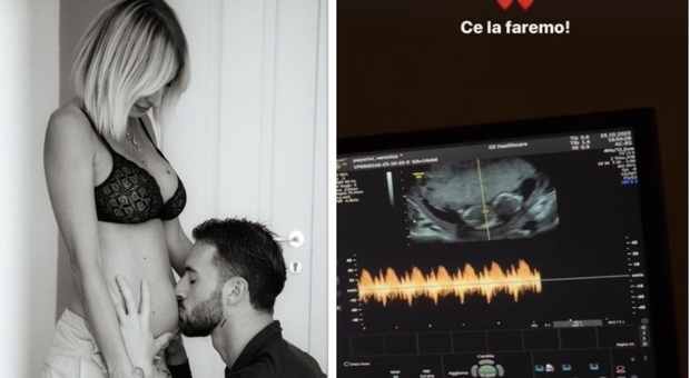 Veronica Peparini gravidanza difficile, l'ecografia delle gemelle. Andreas Muller: «Ce la faremo»