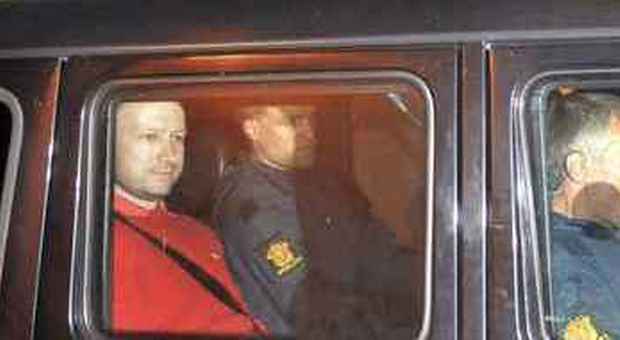 Breivik dopo l'arresto
