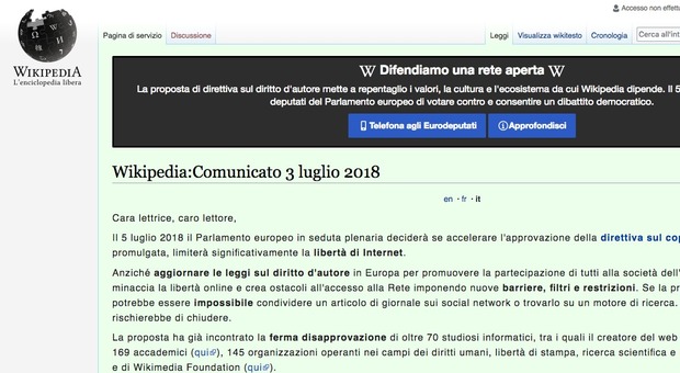 Wikipedia è bloccata in tutta Italia, «oscurate tutte le pagine». Ecco perché non funziona