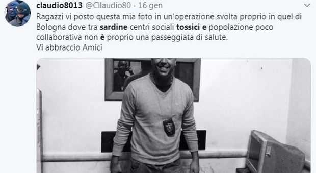 «A Bologna tossici, centri sociali e sardine»: il tweet diventa un caso, un poliziotto denuncia il furto d'identità