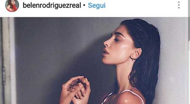 Belen Rodriguez, il post hot su Instagram che fa impazzire i fans