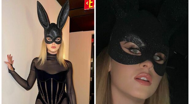 Valentina Ferragni, coniglietta sexy per Halloween a New York: fan impazziti