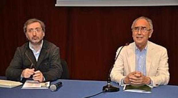 Guido Barbieri (a sinistra) con il notaio Guido Bucci