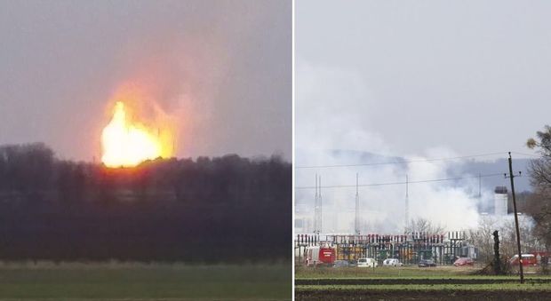 Esplode impianto di gas in Austria: un morto, decine di feriti. Stop flusso Russia-Italia, ma nella notte sarà riattivato