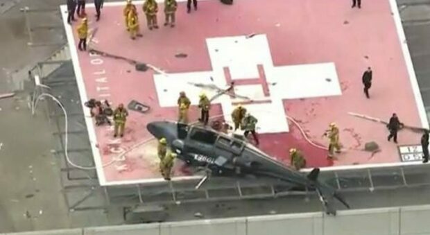 Usa, elicottero precipita sul tetto dell'ospedale: trasportava un cuore per un trapianto