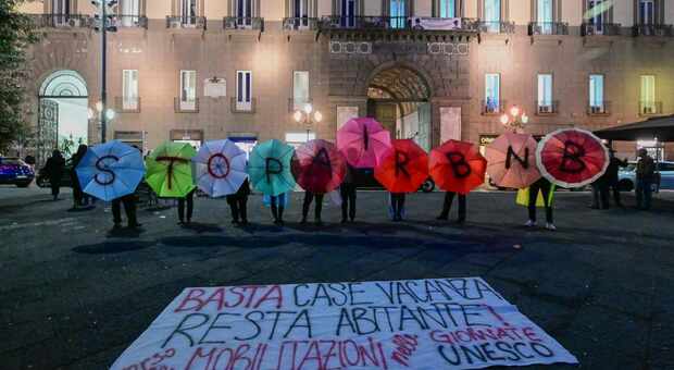 Il flash mob a Napoli