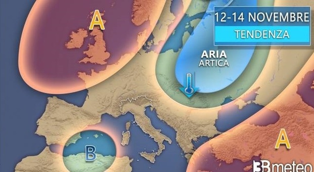  la sciabolata artica annulla l'estate di San Martino. Da domenica calo anche di 10 gradi