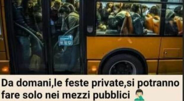 «Feste sui bus a Capodanno», la provocazione social: «Lì il Covid non esiste»