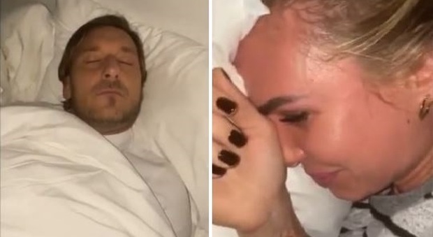 Francesco Totti e Ilary Blasi filmati a letto da un'amica: il momento intimo finisce su Instagram