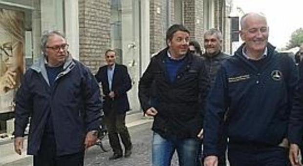 Spacca, Renzi e Gabrielli a Senigallia