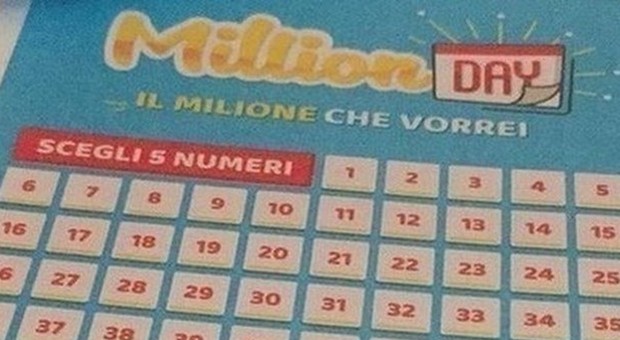 Million Day, i numeri vincenti di domenica 19 gennaio 2020