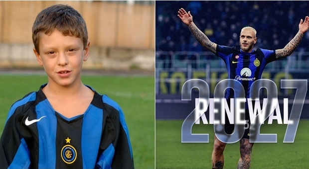 Inter, Di Marco rinnova fino al 2027: sui social la foto da bambino