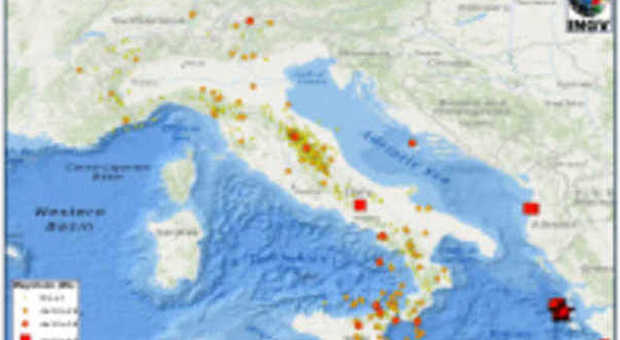 Terremoto, dall'inizio del 2014 oltre 2800 eventi: il più forte nel Matese, oltre 2000 a Gubbio