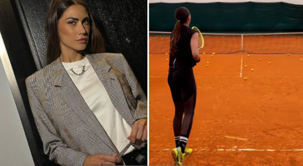 Melissa Satta passione tennis: il richiamo a Berrettini e il pessimo voto in pagella