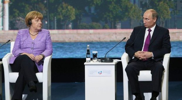 Angela Merkel e Vladimir Putin