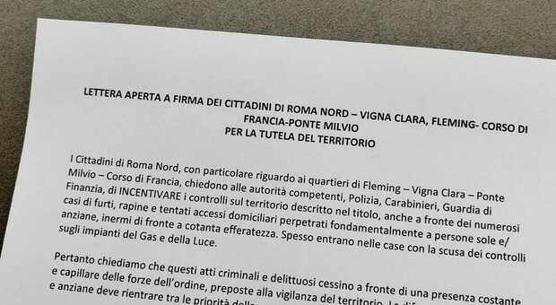 Roma nord, allarme sicurezza tra furti e raggiri: raccolta firme per chiedere «più controlli»