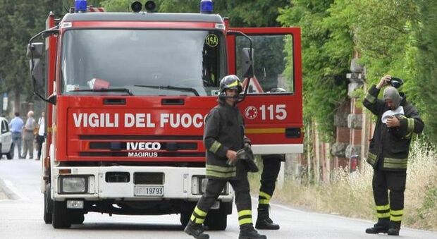 Incendio nella zona della riserva naturale nel Foggiano: vigili del fuoco al lavoro