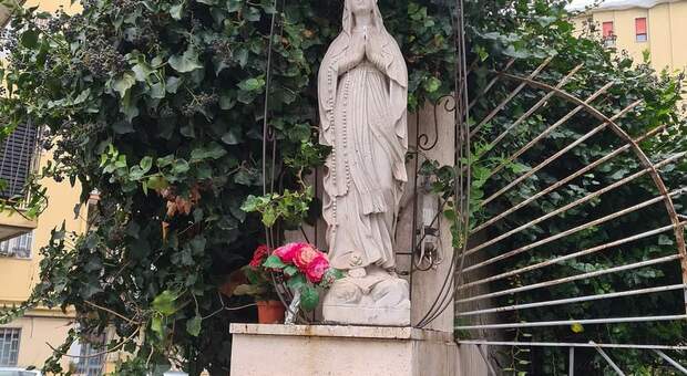 La statua della Madonnina trafugata dalla chiesa di Montevergine