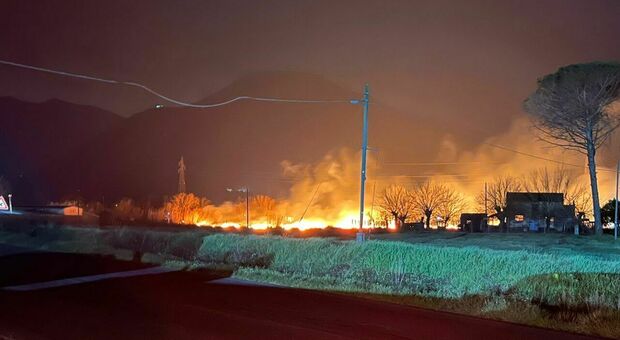 Incendio lambisce le case: danni e paura a Pontecorvo