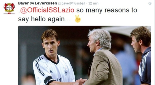 Bayer Leverkusen-Lazio, dopo la Champions è di nuovo duello: botta e risposta su Twitter ancora prima dei sorteggi
