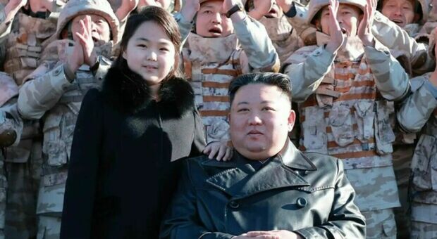 Ju Ae con il padre Kim