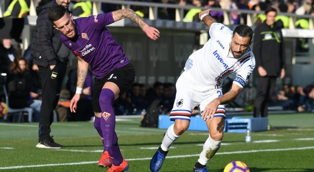 Fiorentina-Sampdoria 3-3: Quagliarella show non basta, pari di Pezzella in extremis