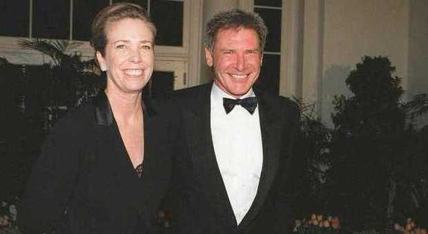 Melissa Mathison e Harrison Ford nel 1998