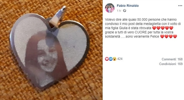 Bimba morta nel terremoto di Amatrice, ritrovata la sua medaglietta: ieri l'appello del papà