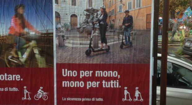 Monopattini a Roma, Bordoni (Lega): «Monocultura 5 stelle a colpi di affissioni pubblicitarie»