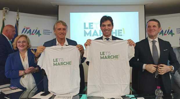 "Let's Marche", presentati a Roma logo e spot per la Regione. E il Ct Mancini testimonial altri due anni