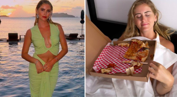 Valentina Ferragni e la colazione con la pizza: «Avanzi della sera scorsa»