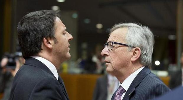 Matteo Renzi e Jean-Claude Juncker