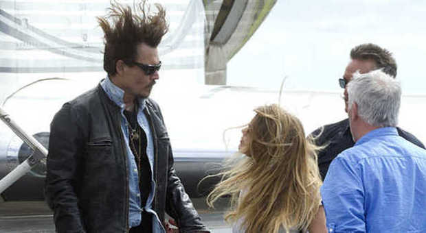 Johnny Depp e la moglie Amber Heard in Australia