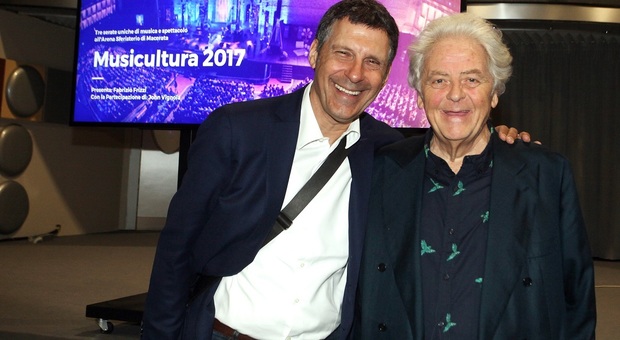Piero Cesanelli con Fabrizio Frizzi
