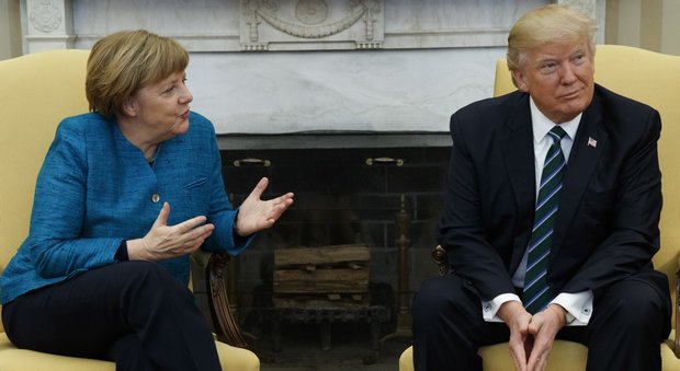 Merkel alla Casa Bianca: primo faccia a faccia con Trump