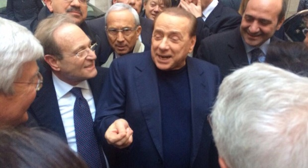 Cosimo Izzo con Silvio Berlusconi