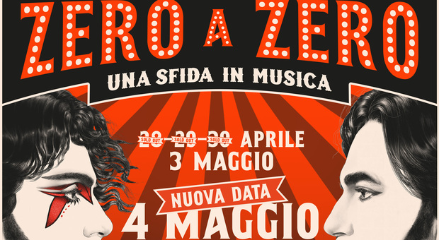Renato Zero, a Roma 5 show per «Zero a Zero - Una sfida in musica». Sold-out a Firenze e Conegliano