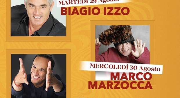 A Terni tre giornate di risate con Biagio Izzo, Marco Marzocca e Uccio De Santis