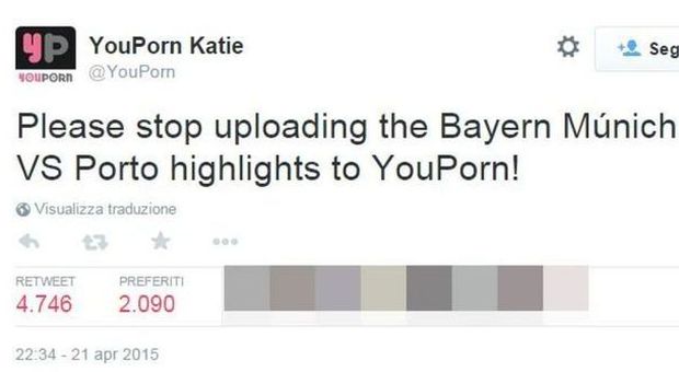 Bayern-Porto, lo sfottò intasa i siti porno: i tifosi tedeschi caricano spezzoni del 6-1