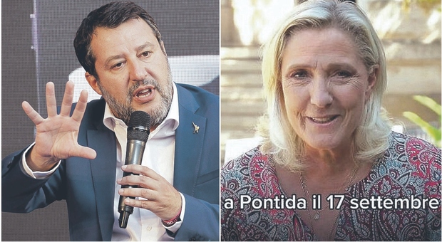 Salvini, Marine Le Pen a Pontida. Doppia sfida del leader leghista: all’Europa e agli alleati