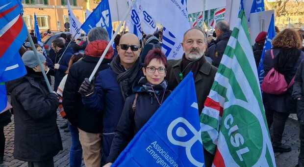 I sindacati dei medici di Viterbo in sciopero a Roma
