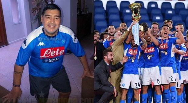 Napoli, esulta anche Maradona: «Orgoglioso di voi»