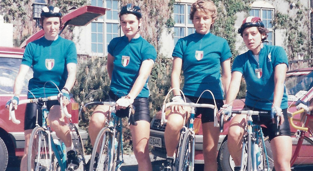 1985 Le azzurre al Giro di Norvegia - foto concessa da Mara Mosole