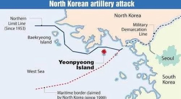 Coree, cosa succede? Pyongyang ha sparato 200 colpi su due isole contese: tensione alle stelle