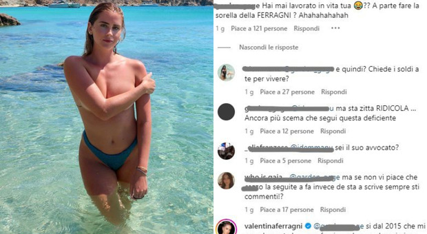 Valentina Ferragni attaccata dagli haters in vacanza (con il fidanzato): «Sei solo la sorella di...». L'influencer replica